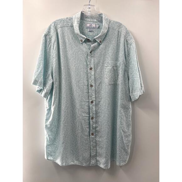 Southern Tide Men’s Tropical Floral Short Sleeve Button Down Shirt Size XXL - Picture 1 of 9